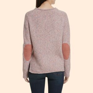 Rag Bone Francie Suede Trim Wool Sweater